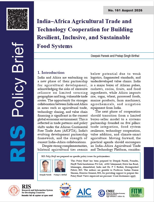 Cover of India–Africa Agricultural Trade and Technology Cooperation for Building Resilient, Inclusive, and Sustainable Food Systems